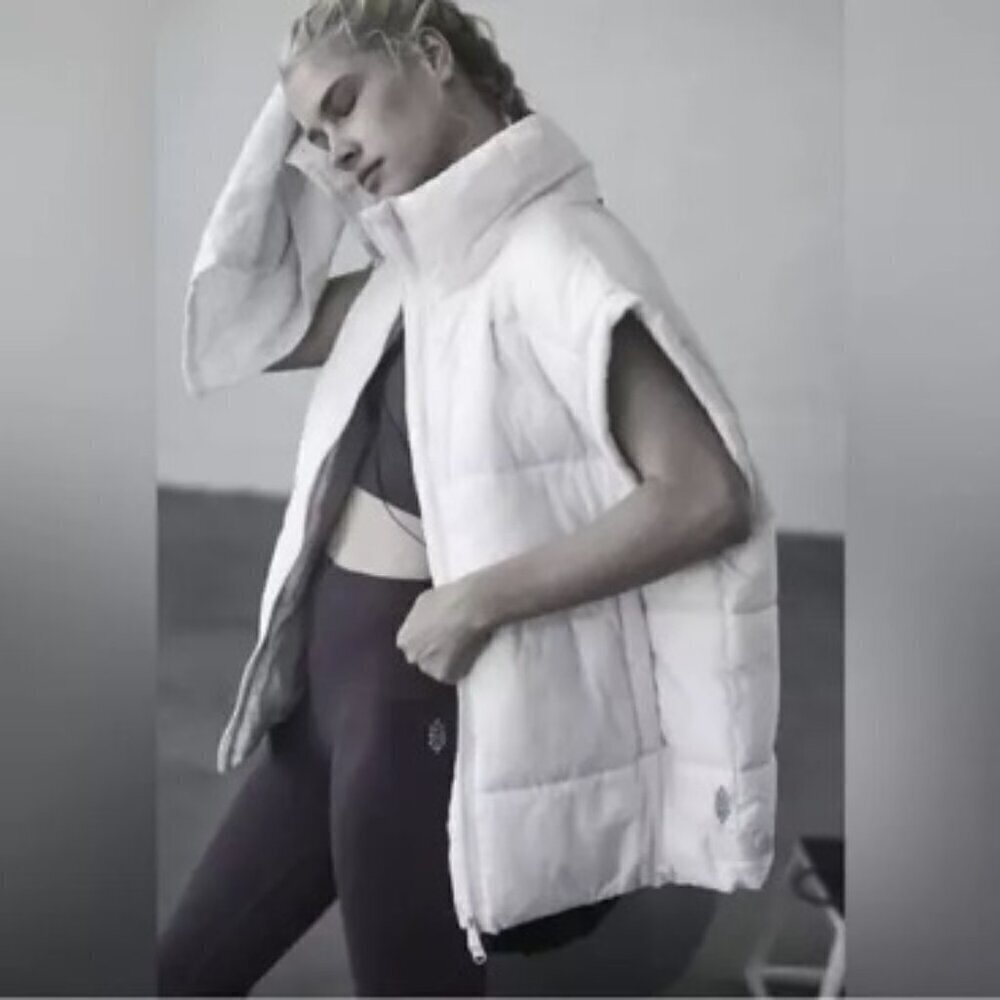 Free People Movement Oversized Slouchy In A Bubble Puffer Vest Size Large